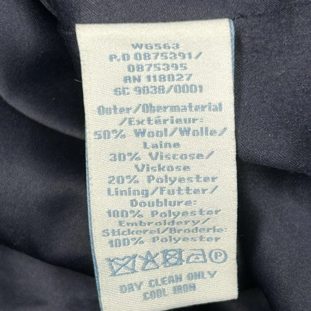 Boden Skirt Womens 6R Wool Blend Full A Line Embroidered Circles Classic
